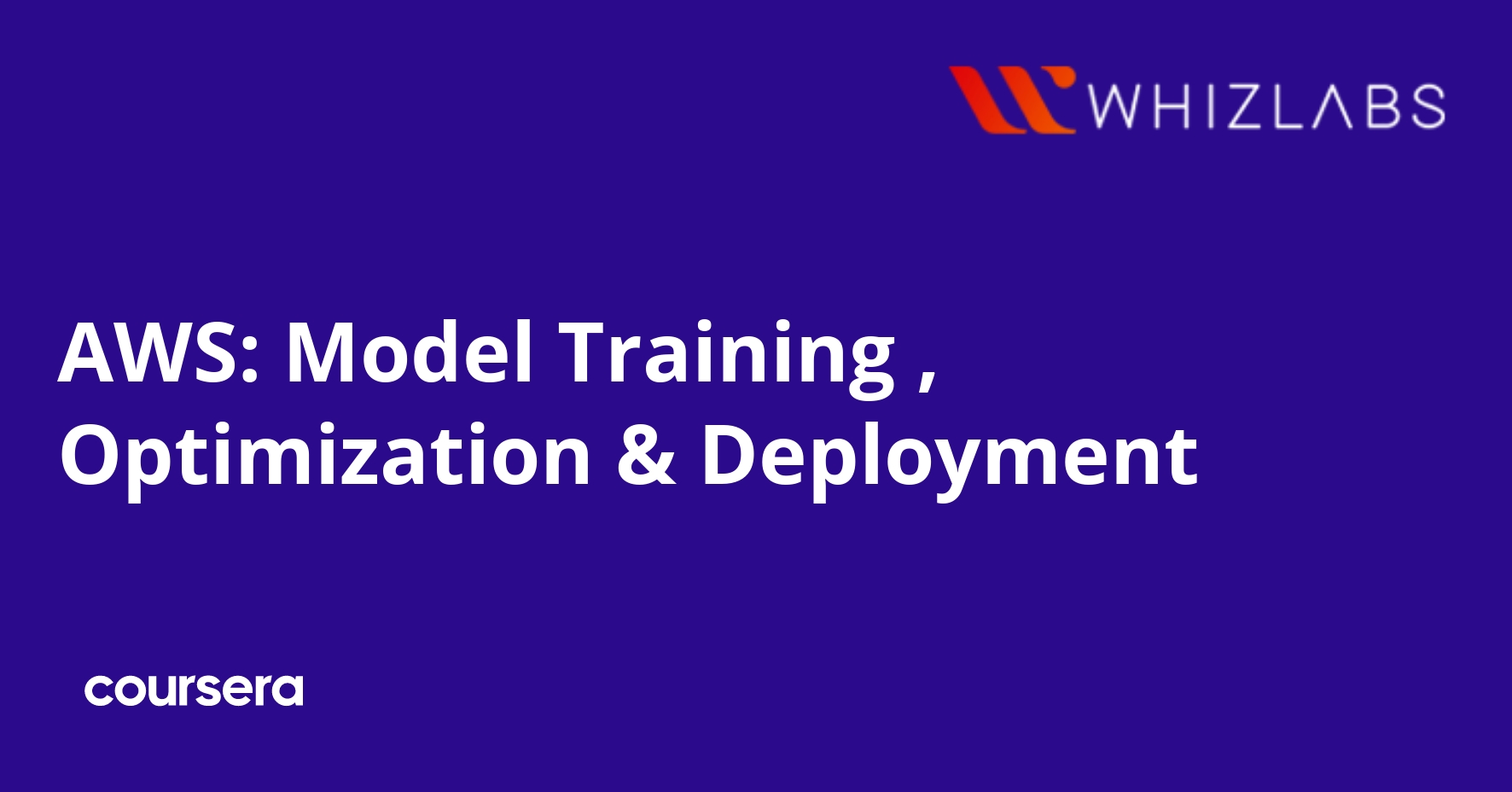 AWS Model Training, Optimization & Deployment