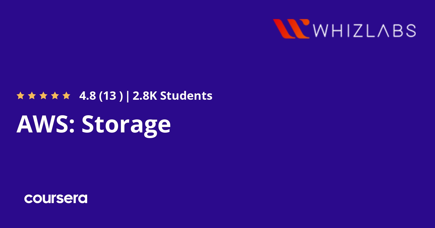 Aws storage coursera
