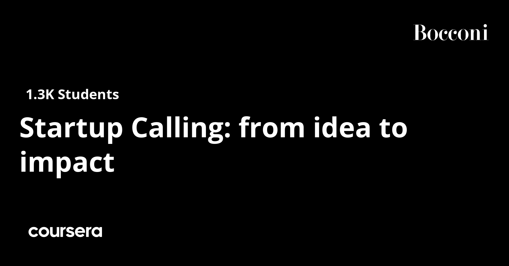 Startup Calling: from idea to impact