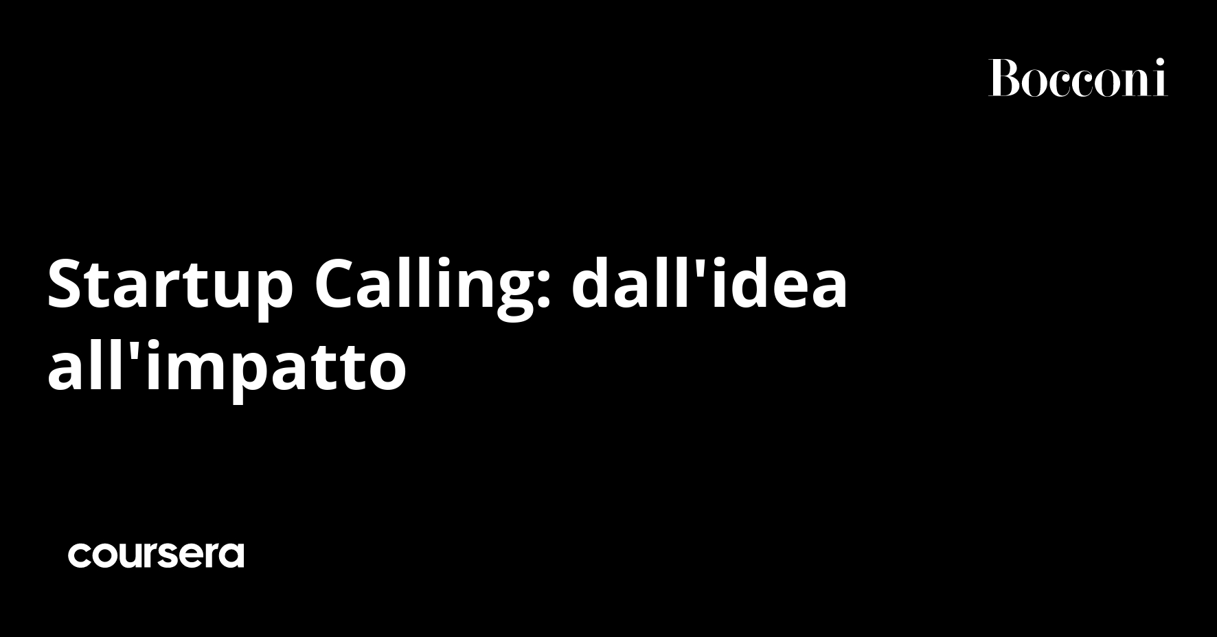 Startup Calling: from idea to impact