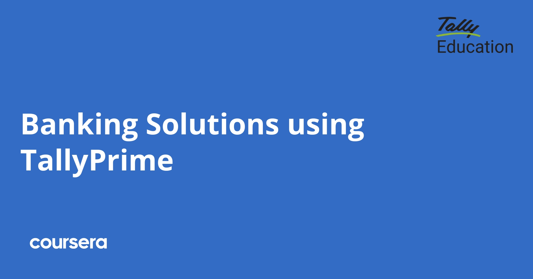 Banking Solutions using TallyPrime