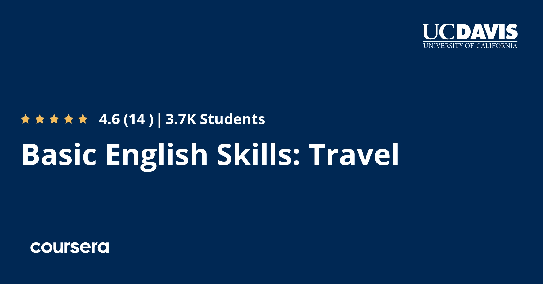 Basic English Skills Travel Coursera