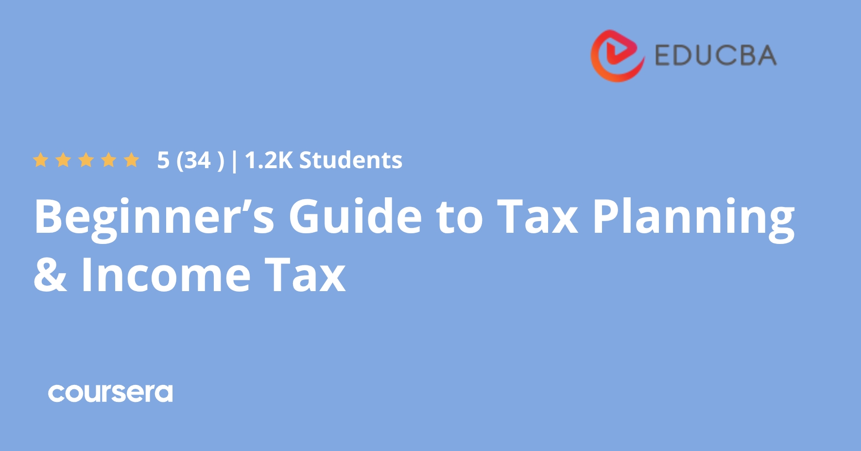 Beginner’s Guide to Tax Planning & Income Tax | Coursera