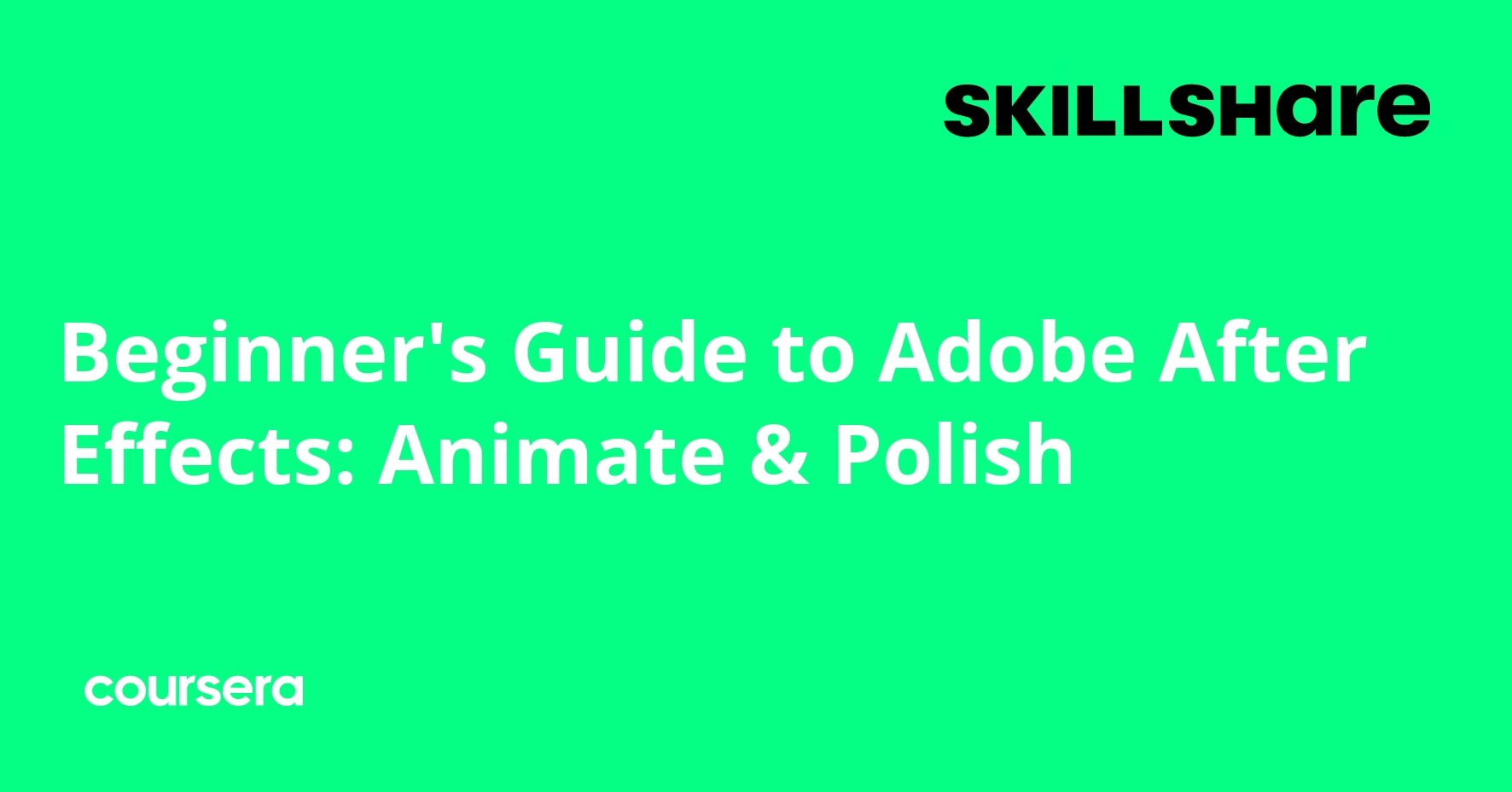 Beginner's Guide to Adobe After Effects: Animate & Polish