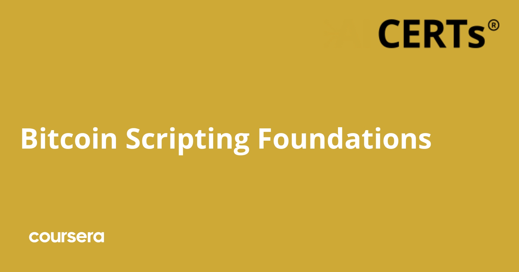 Bitcoin Scripting Foundations | Coursera