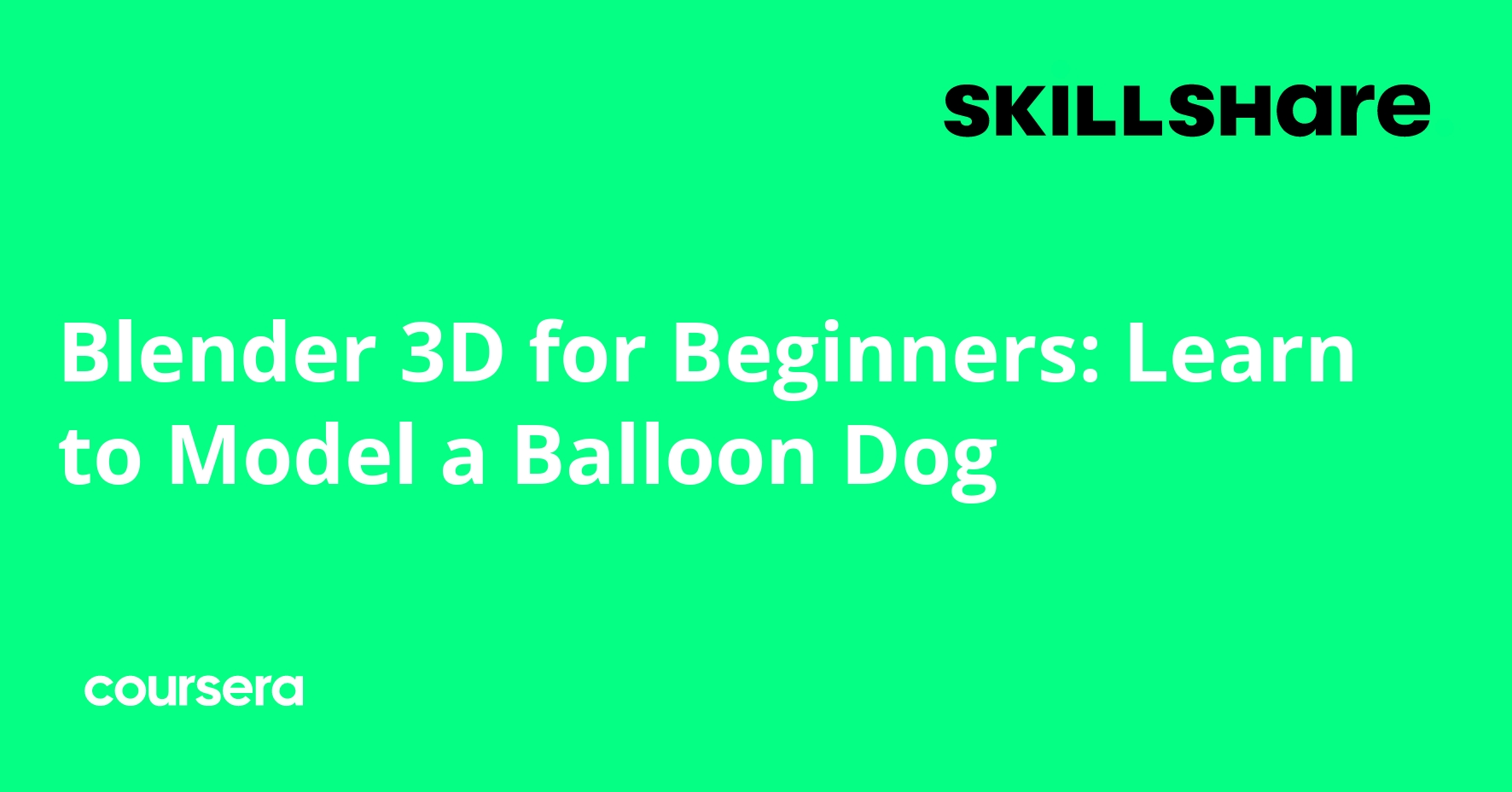 Blender 3D for Beginners: Balloon Dog Modeling