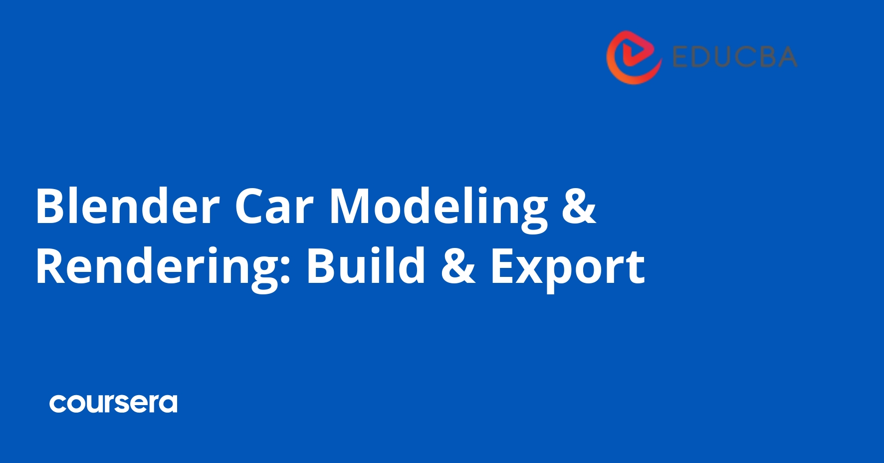 Blender Car Modeling & Rendering