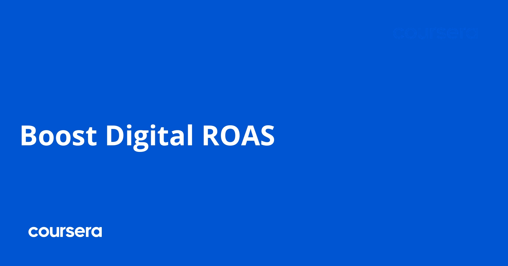 Boost Digital ROAS