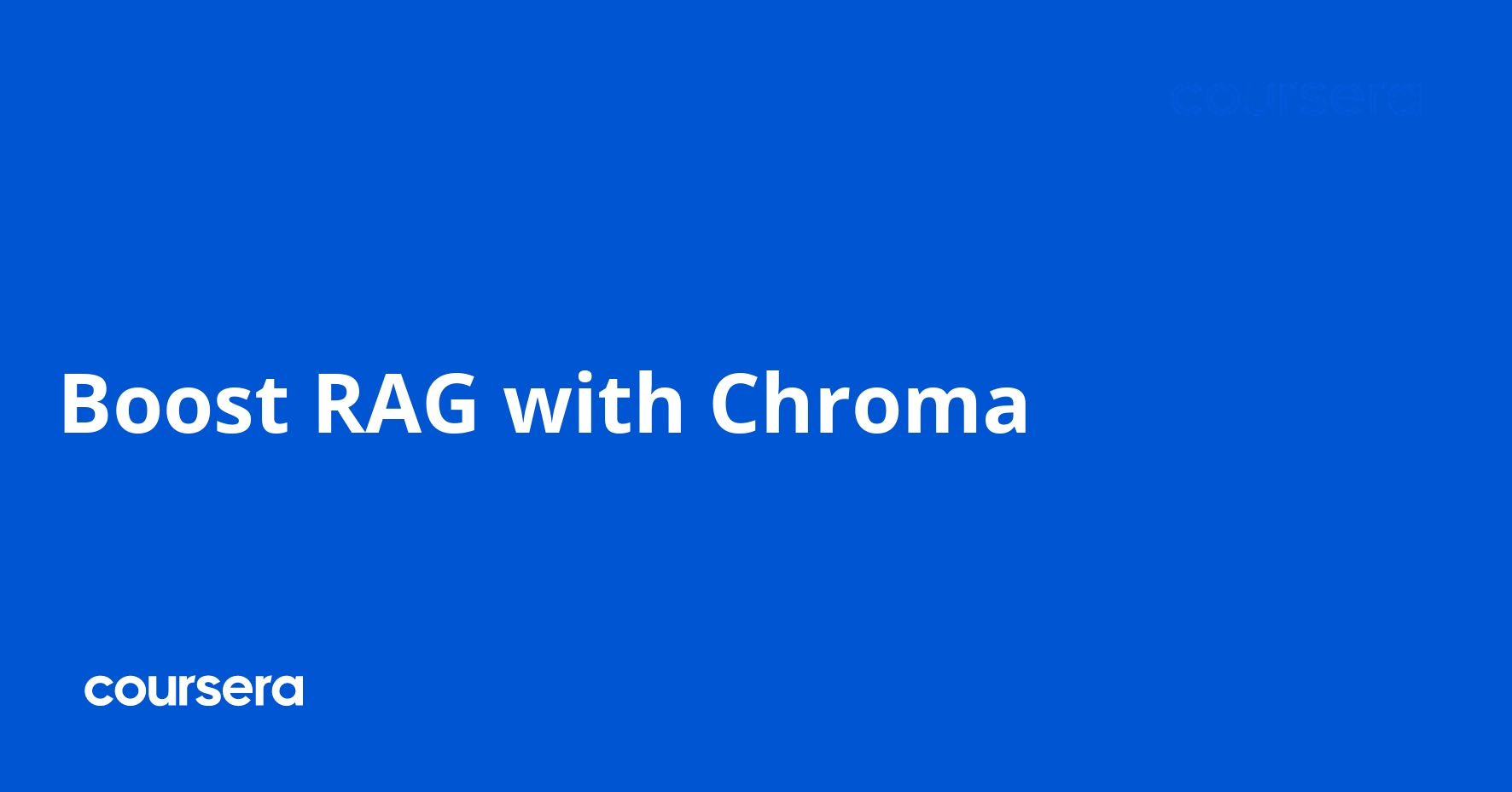 Boost RAG with Chroma