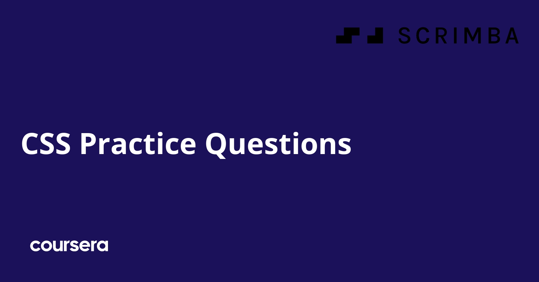 CSS Practice Questions | Coursera