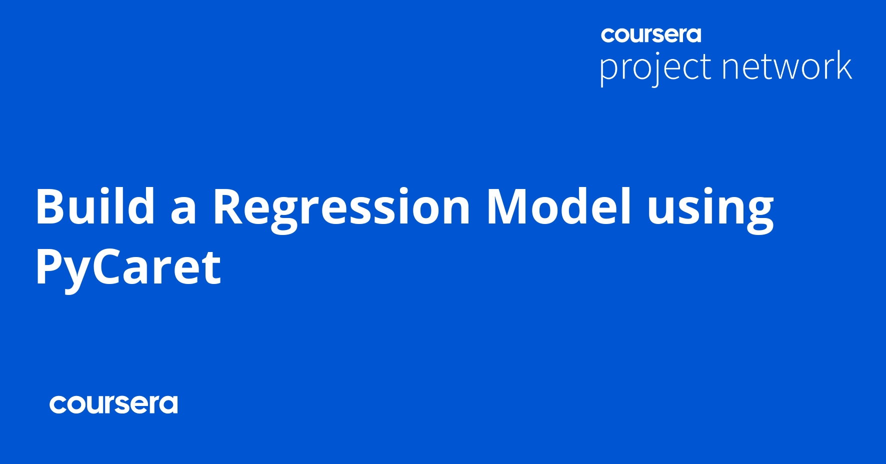 Build a Regression Model using PyCaret