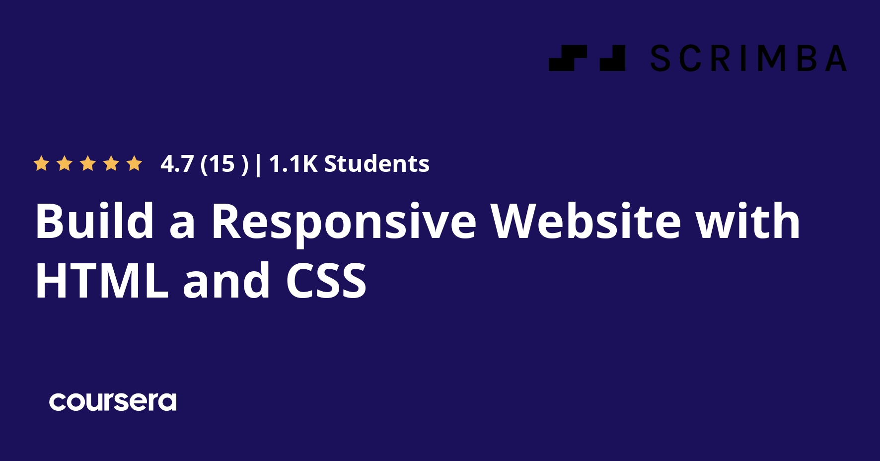 Build a Responsive Website with HTML and CSS | Coursera