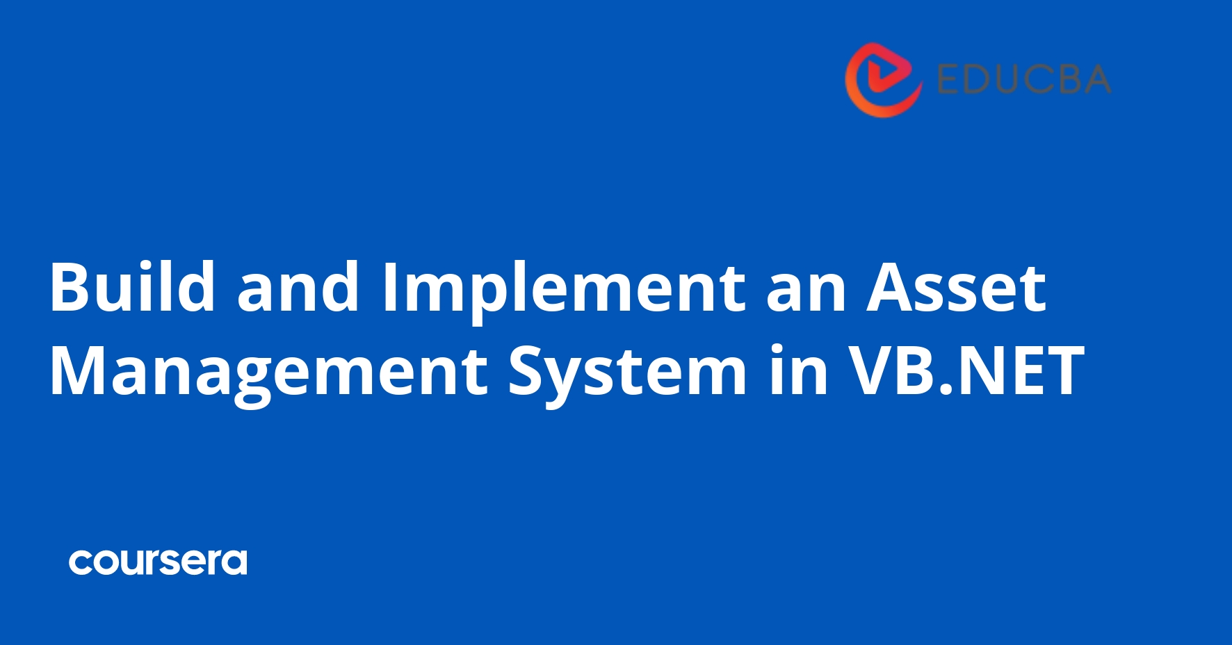 Build and Implement an Asset Management System in VB.NET