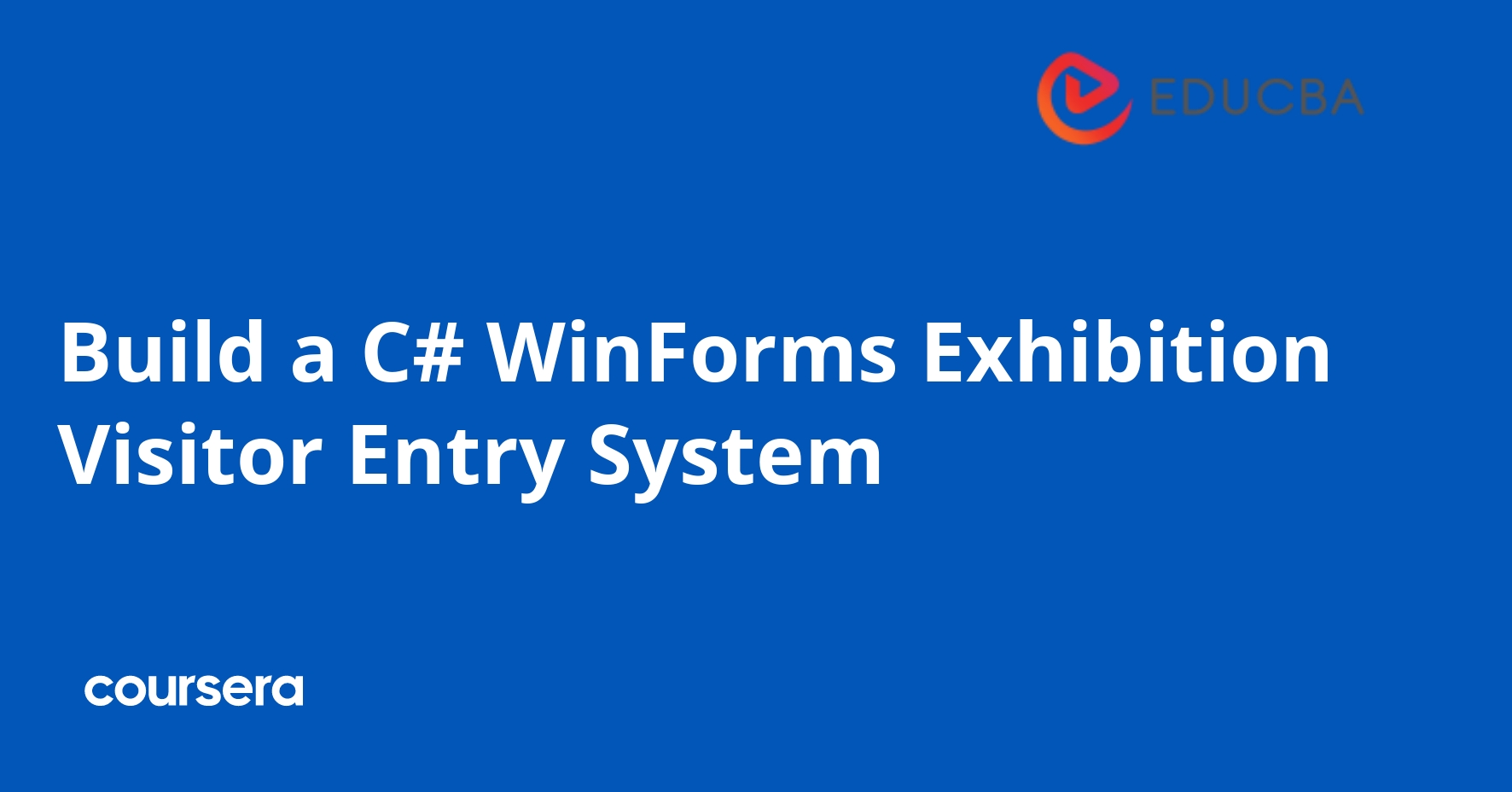 Build a C# WinForms Exhibition Visitor Entry System