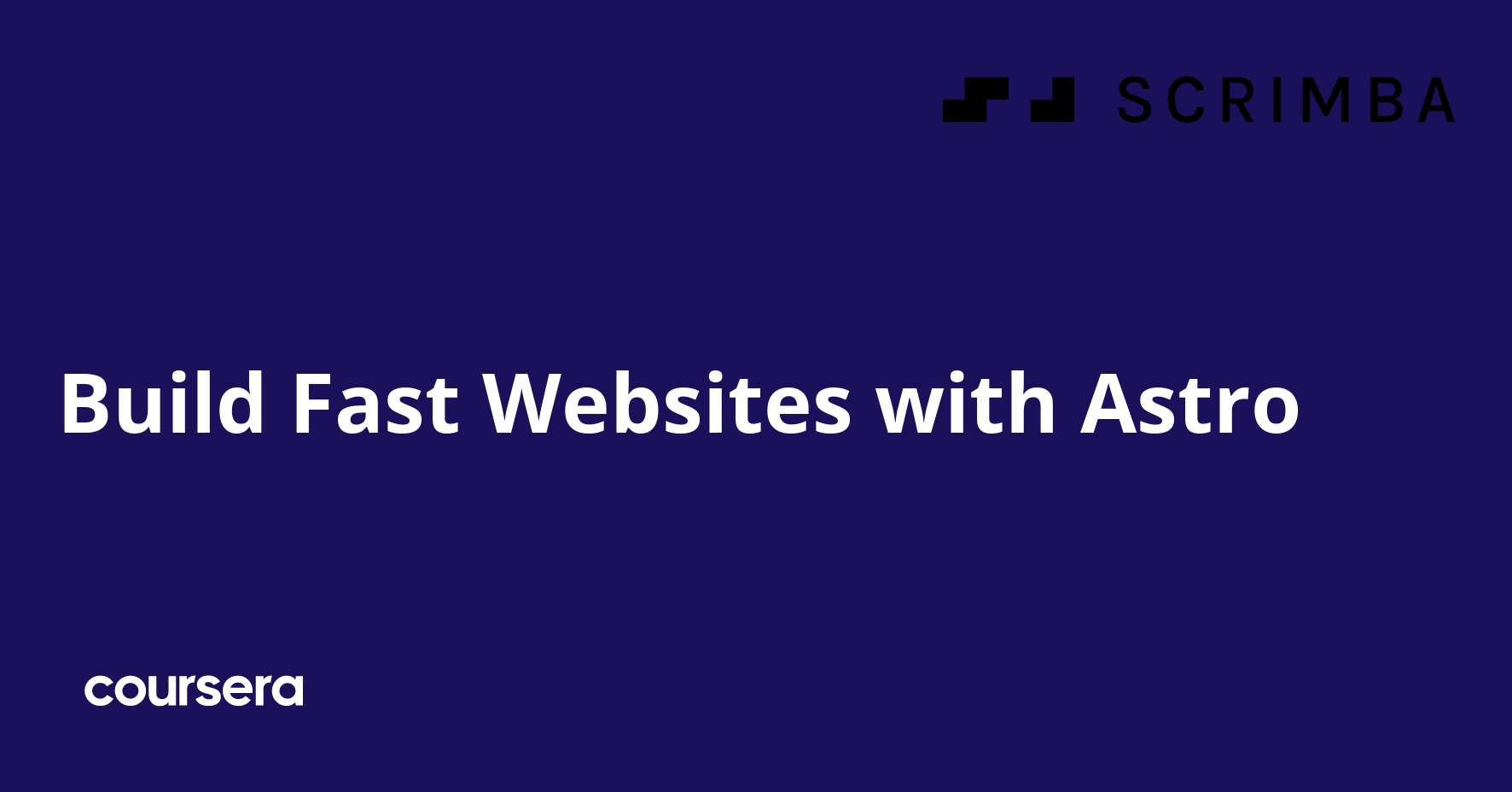 Build Fast Websites with Astro | Coursera