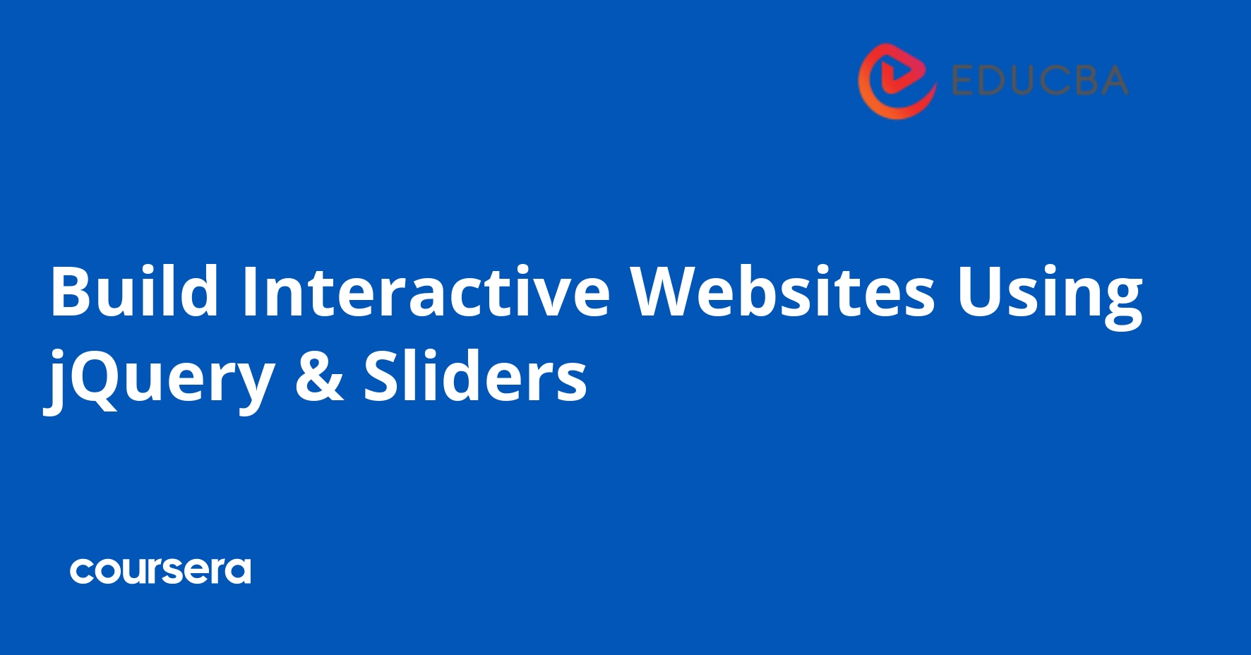 Build Interactive Websites Using jQuery & Sliders