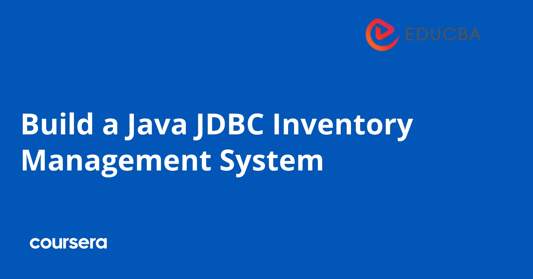 Build a Java JDBC Inventory Management System