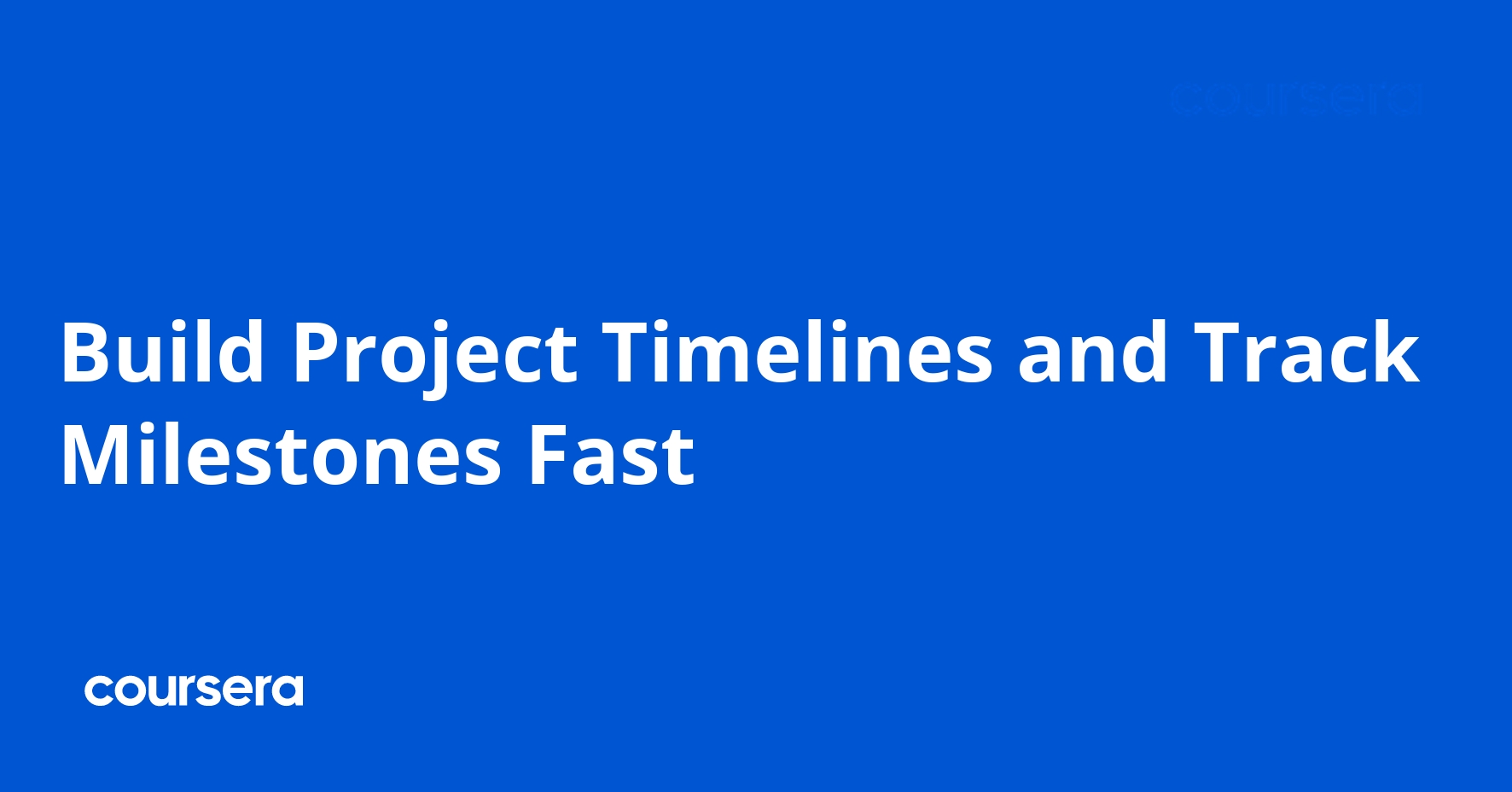 Build Project Timelines and Track Milestones Fast