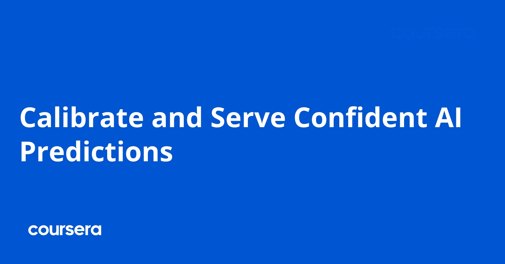 Calibrate and Serve Confident AI Predictions