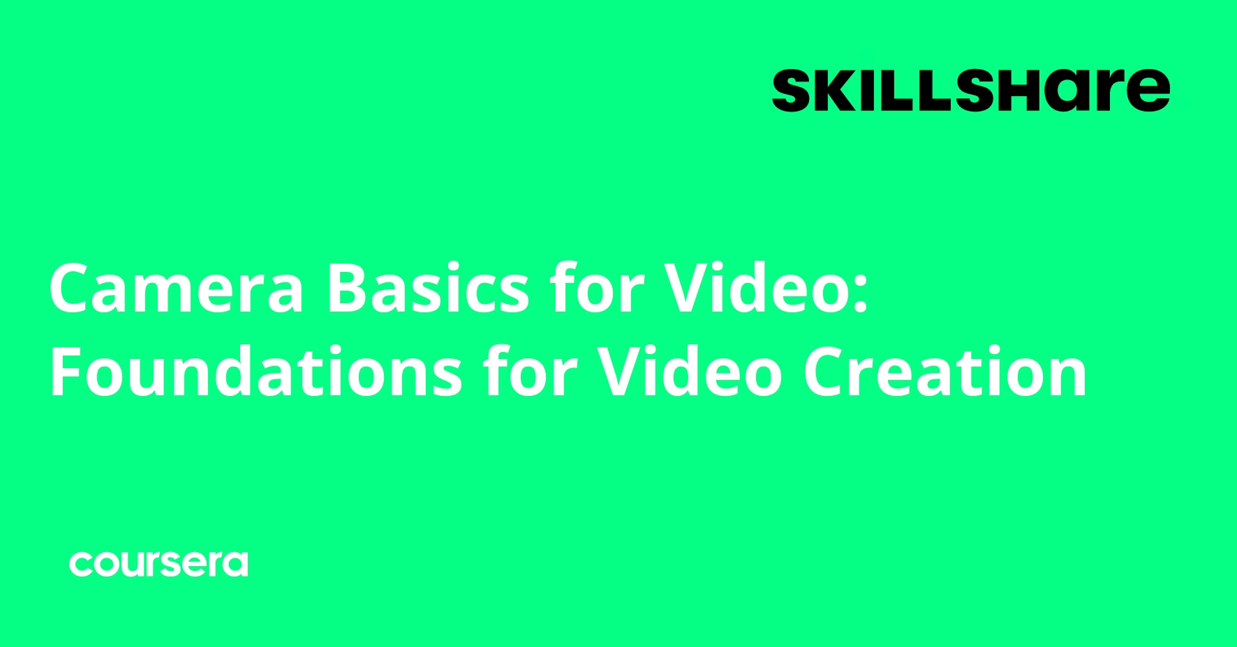 Camera Basics for Video