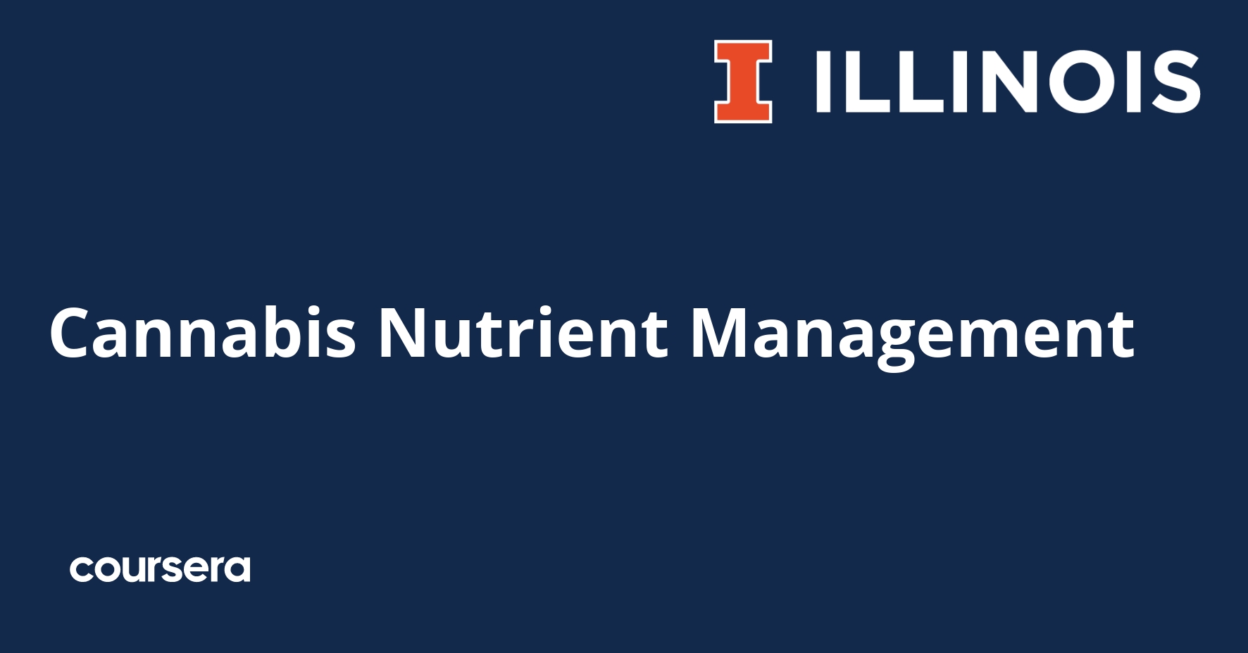 Cannabis Nutrient Management