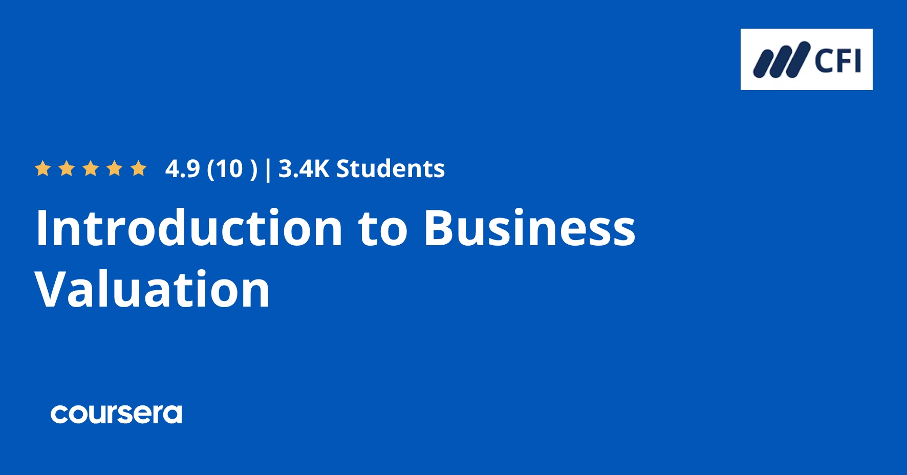 Introduction to Business Valuation | Coursera