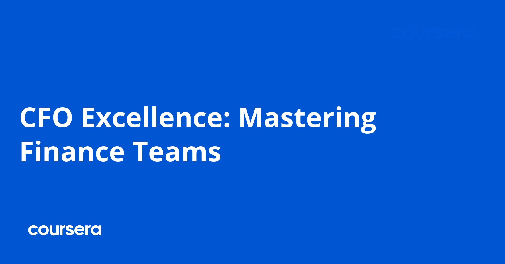 CFO Excellence: Mastering Finance Teams