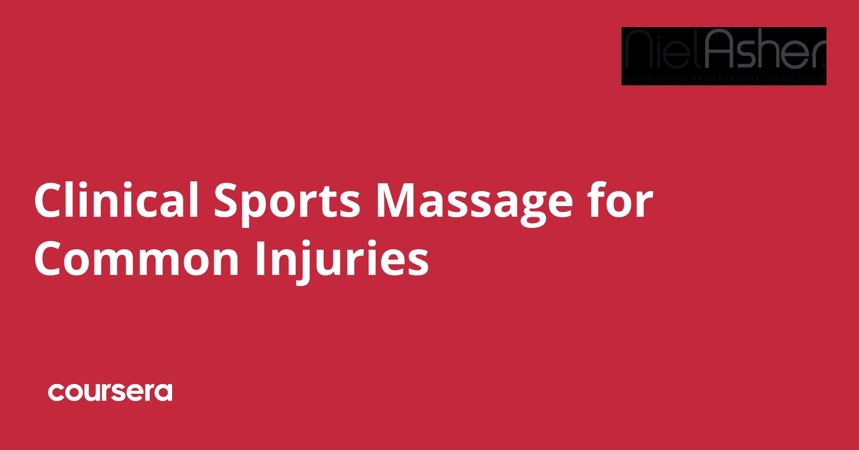 Clinical Sports Massage for Common Injuries