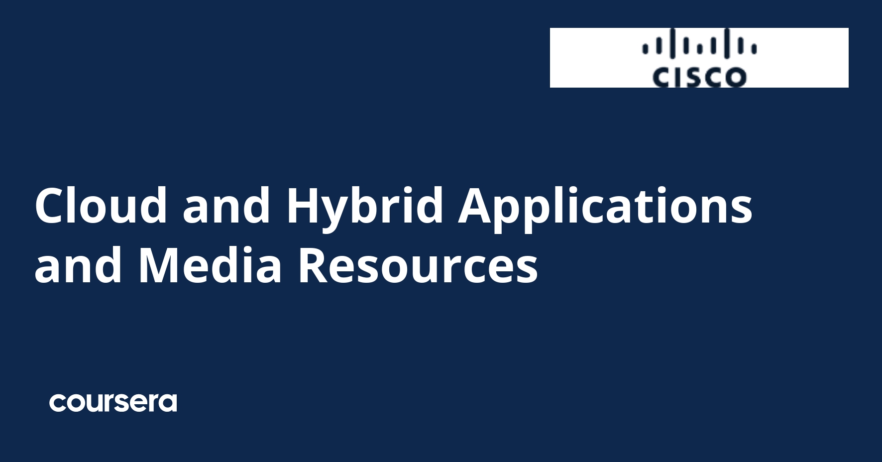 Cloud and Hybrid Applications and Media Resources