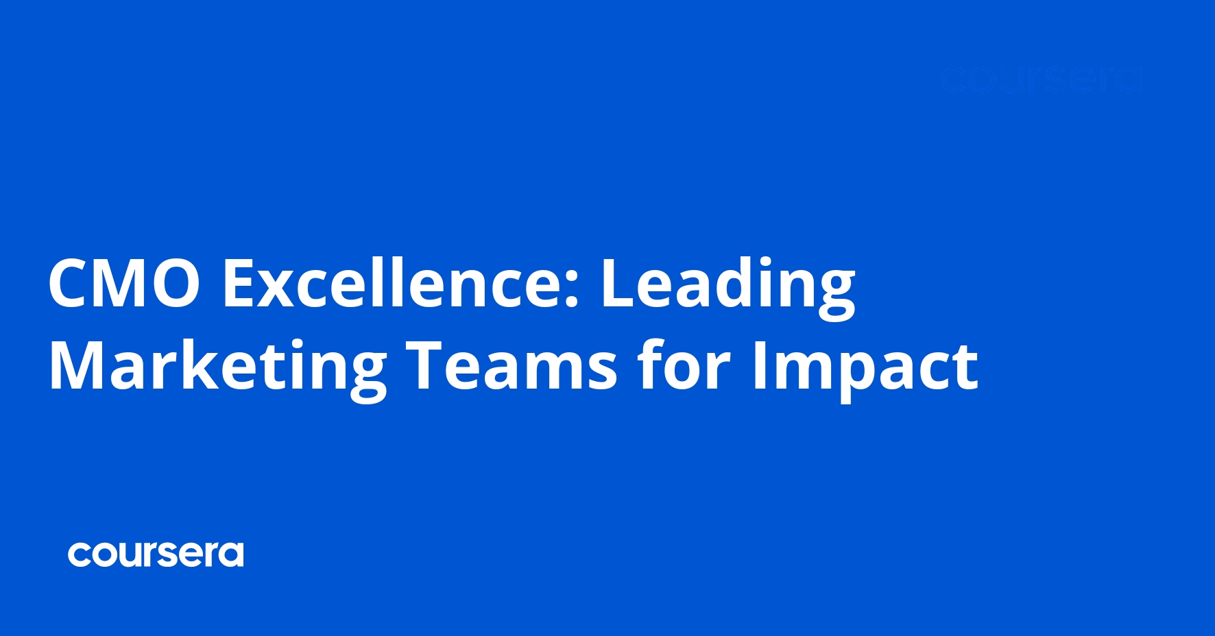 CMO Excellence: Leading Marketing Teams for Impact