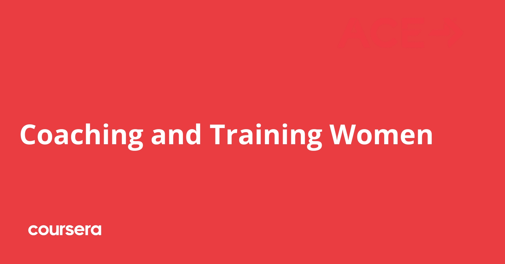 Coaching and Training Women