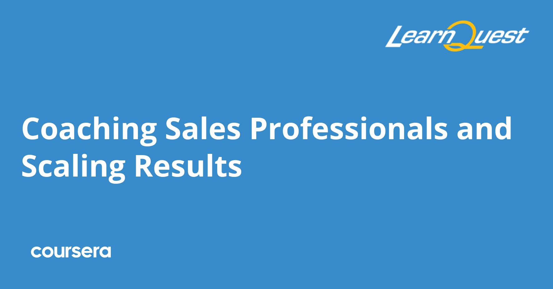 Coaching Sales Professionals and Scaling Results