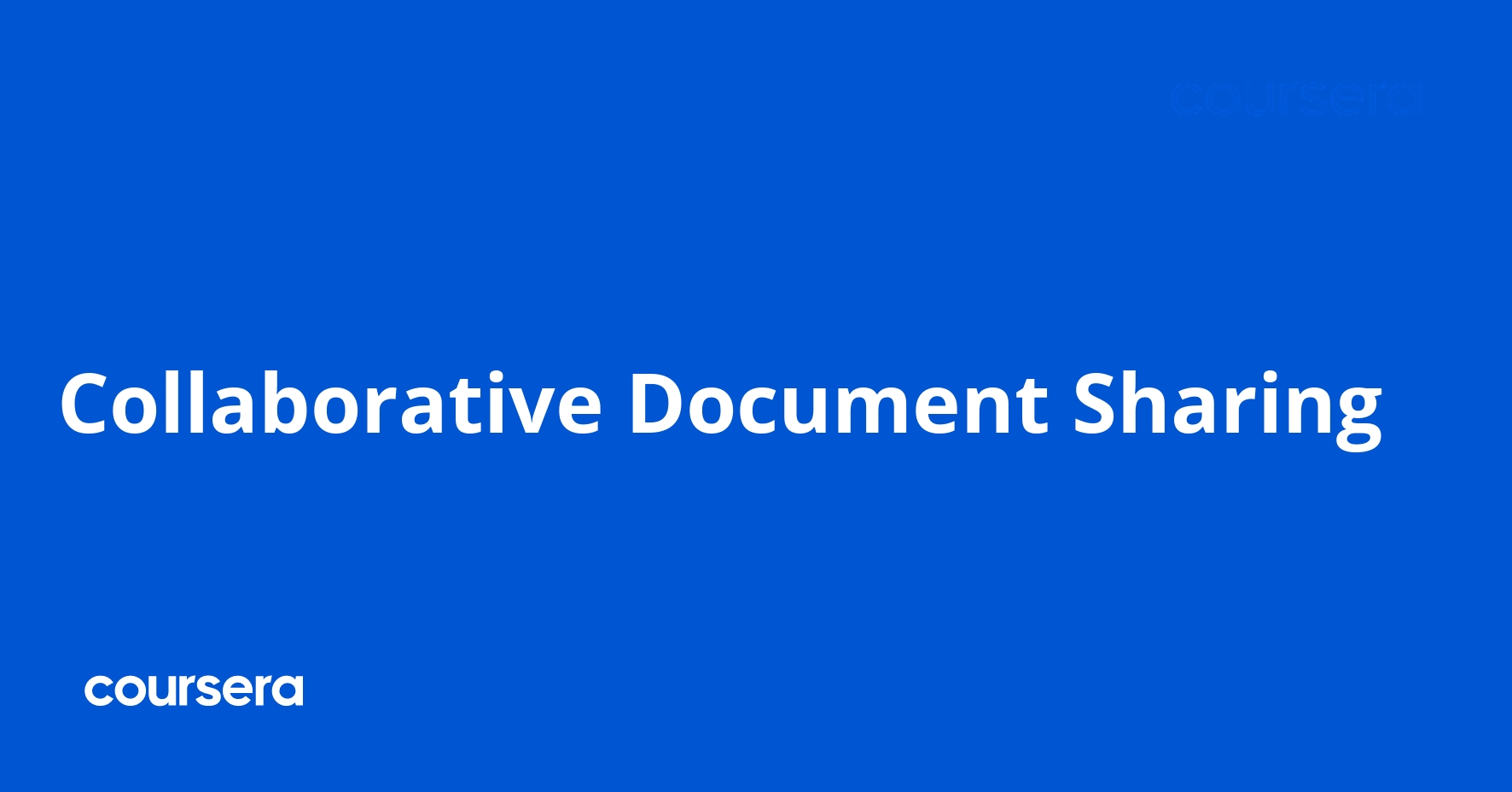 Collaborative Document Sharing