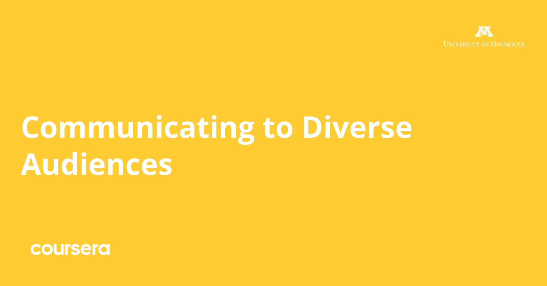 Communicating to Diverse Audiences
