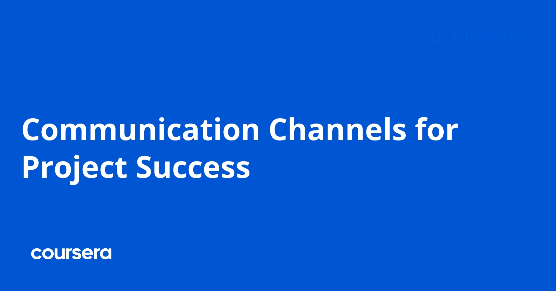 Communication Channels for Project Success