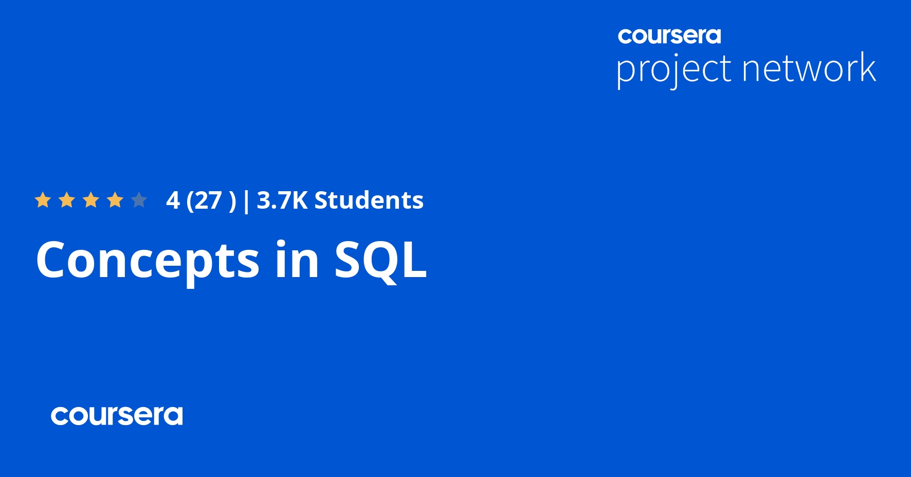 Concepts in SQL