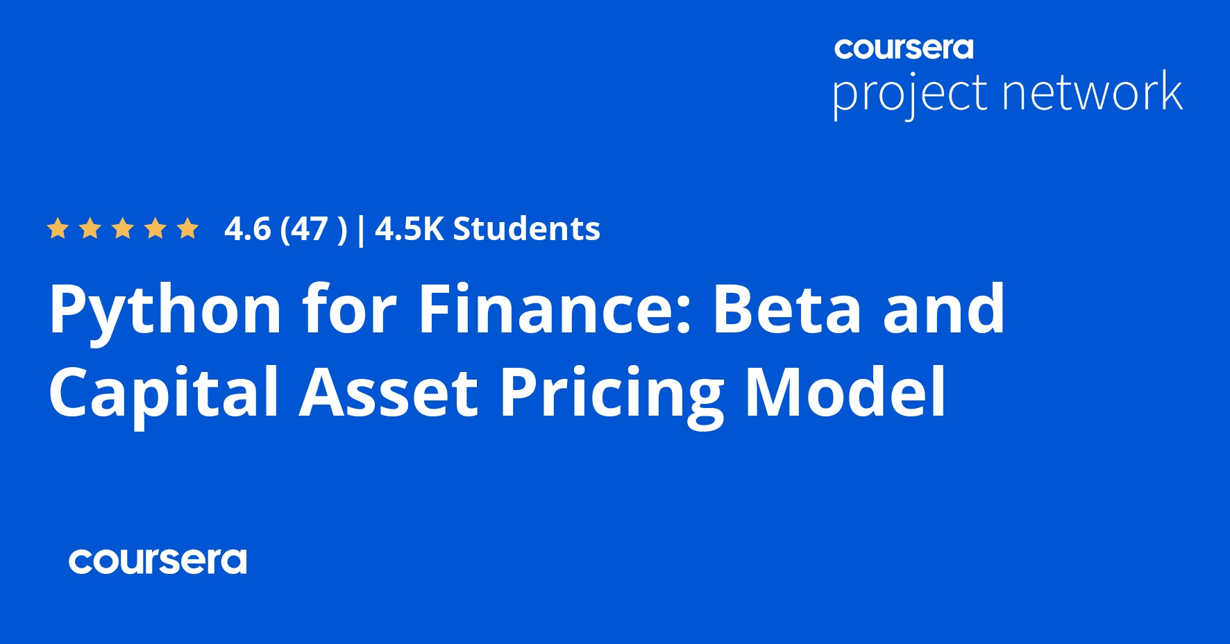 Python for Finance: Beta and Capital Asset Pricing Model