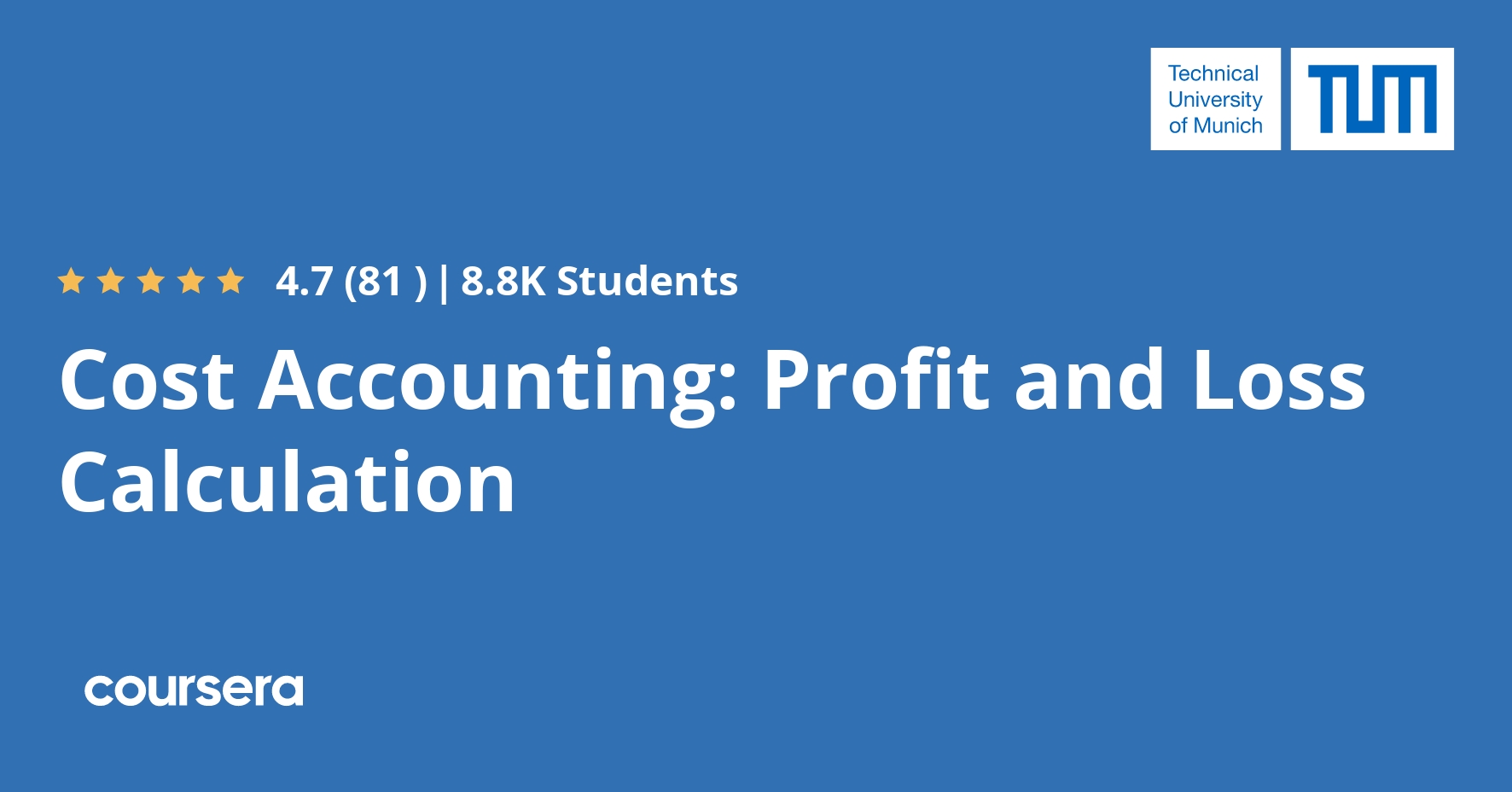 Cost Accounting Profit and Loss Calculation Coursera