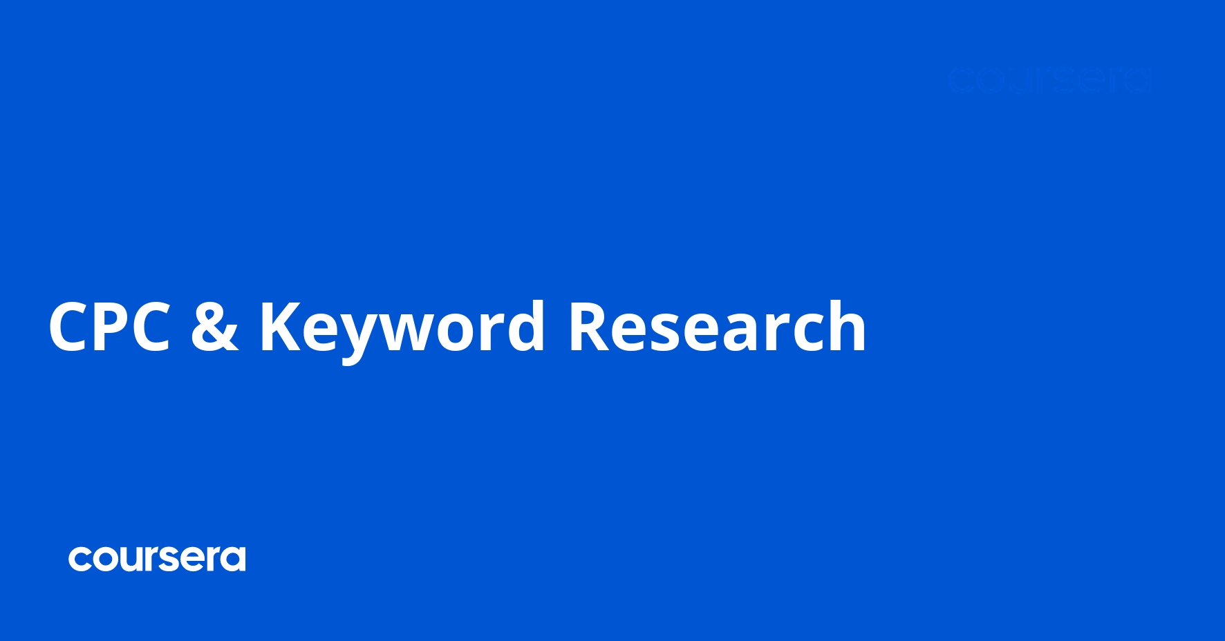 CPC & Keyword Research