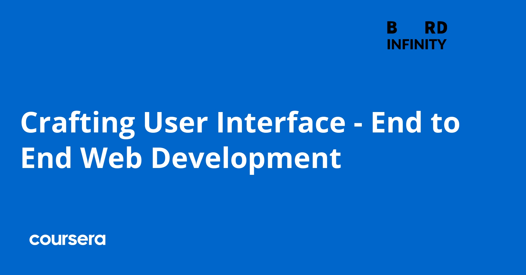 Crafting User Interface - End to End Web Development | Coursera