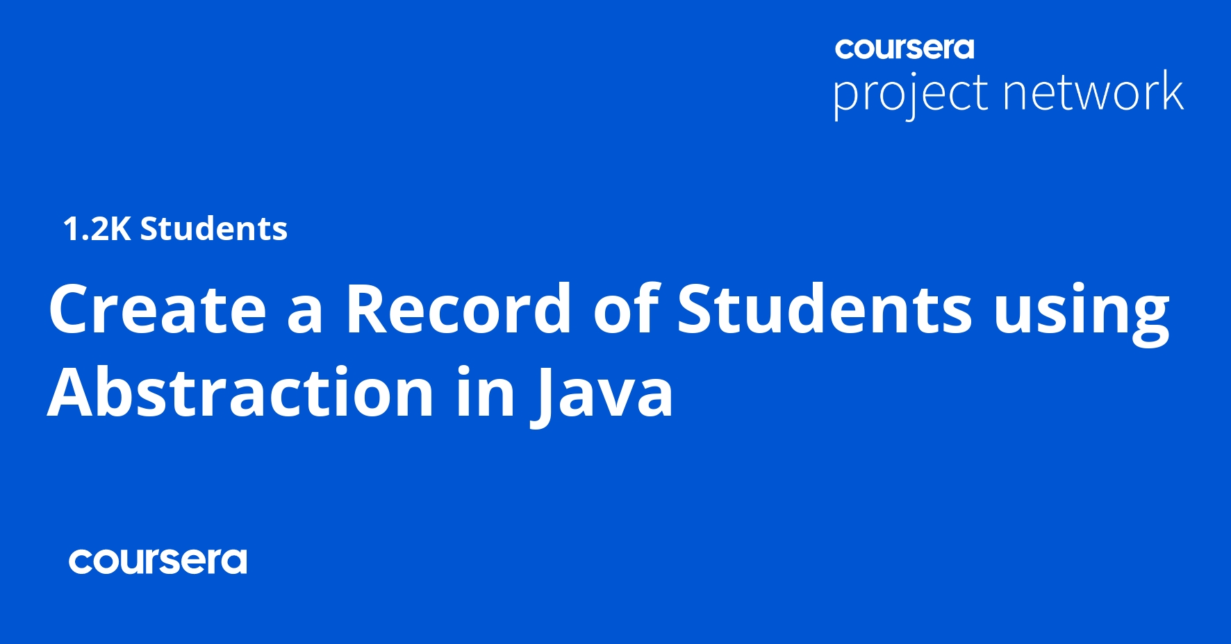 Create a Record of Students using Abstraction in Java