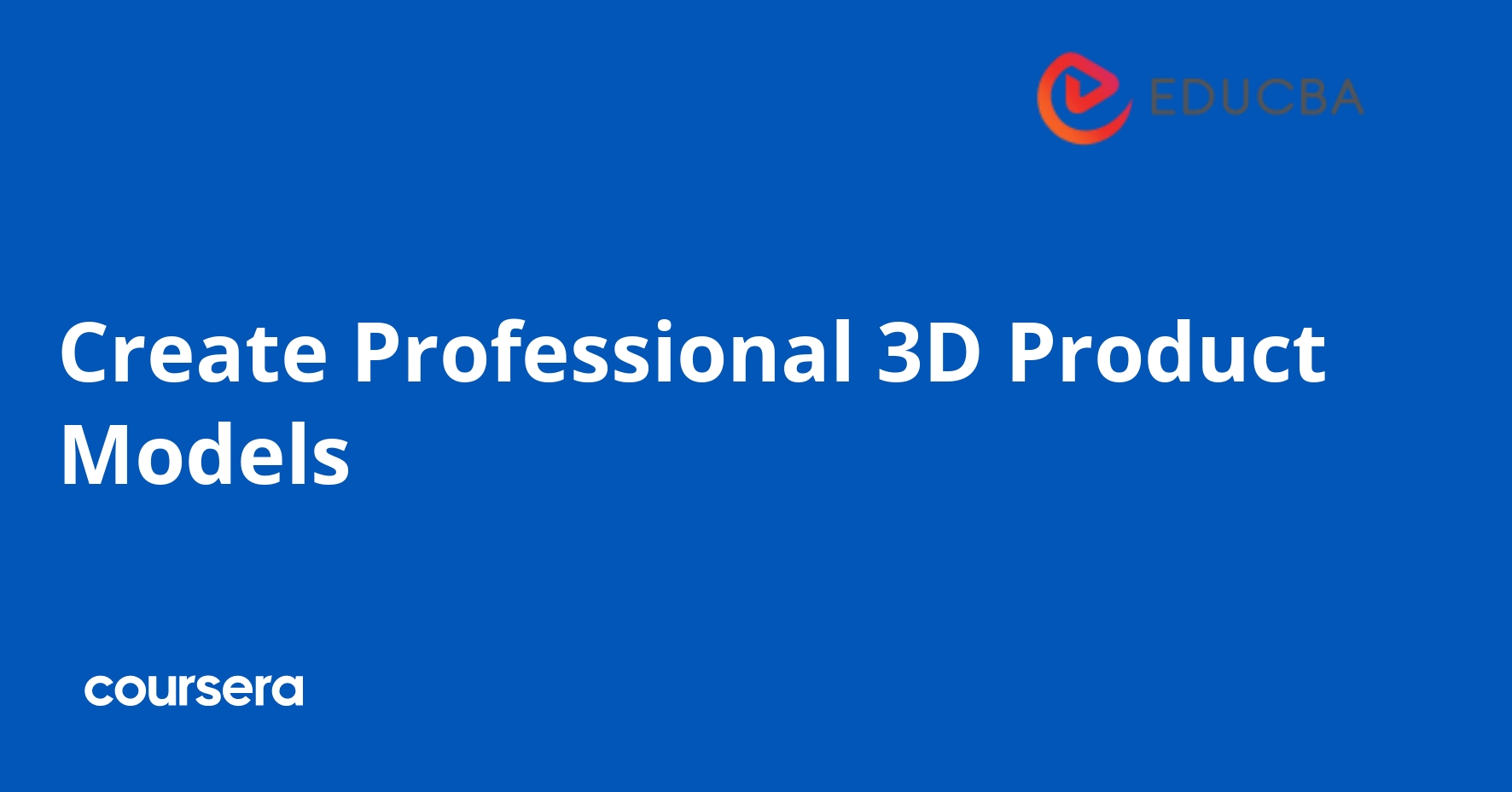 Create Professional 3D Product Models