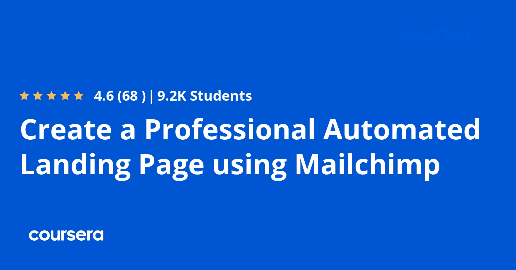 إنشاء صفحة هبوط احترافية مؤتمتة باستخدام Mailchimp