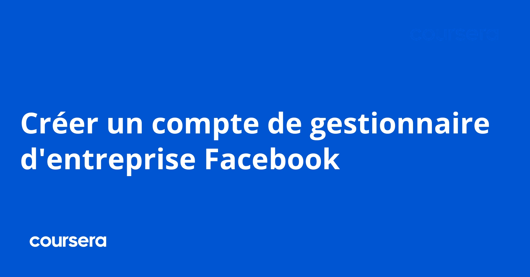 COMMENT CR ER UN COMPTE FACEBOOK POUR UNE ENTREPRISE visual data 2
