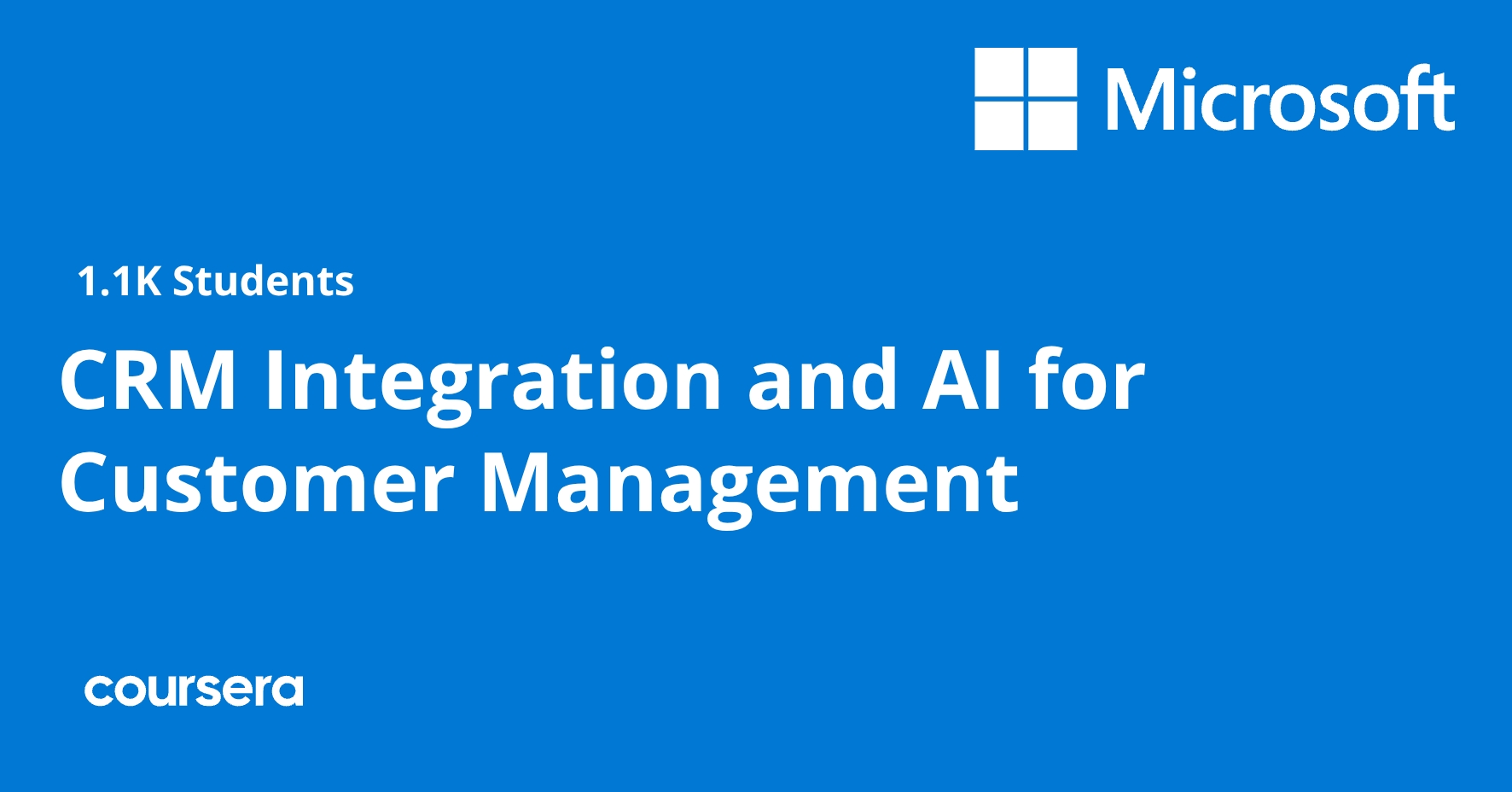 CRM Integration and AI for Customer Management | Coursera