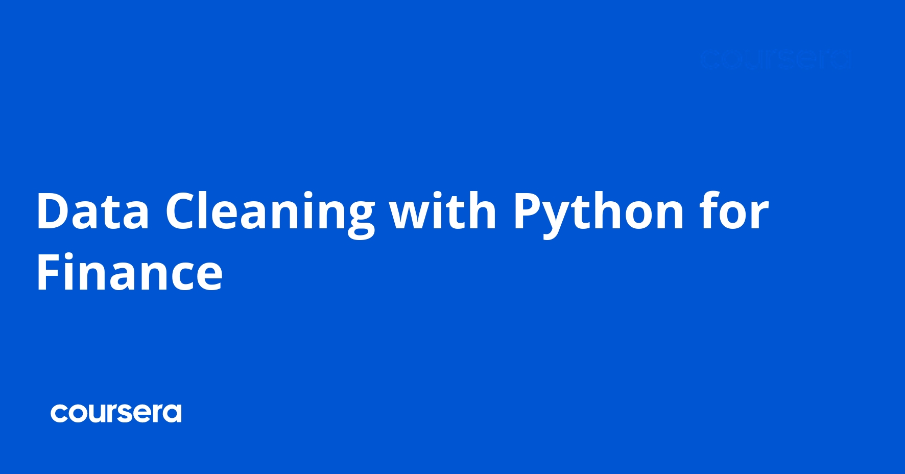 Data Cleaning with Python for Finance
