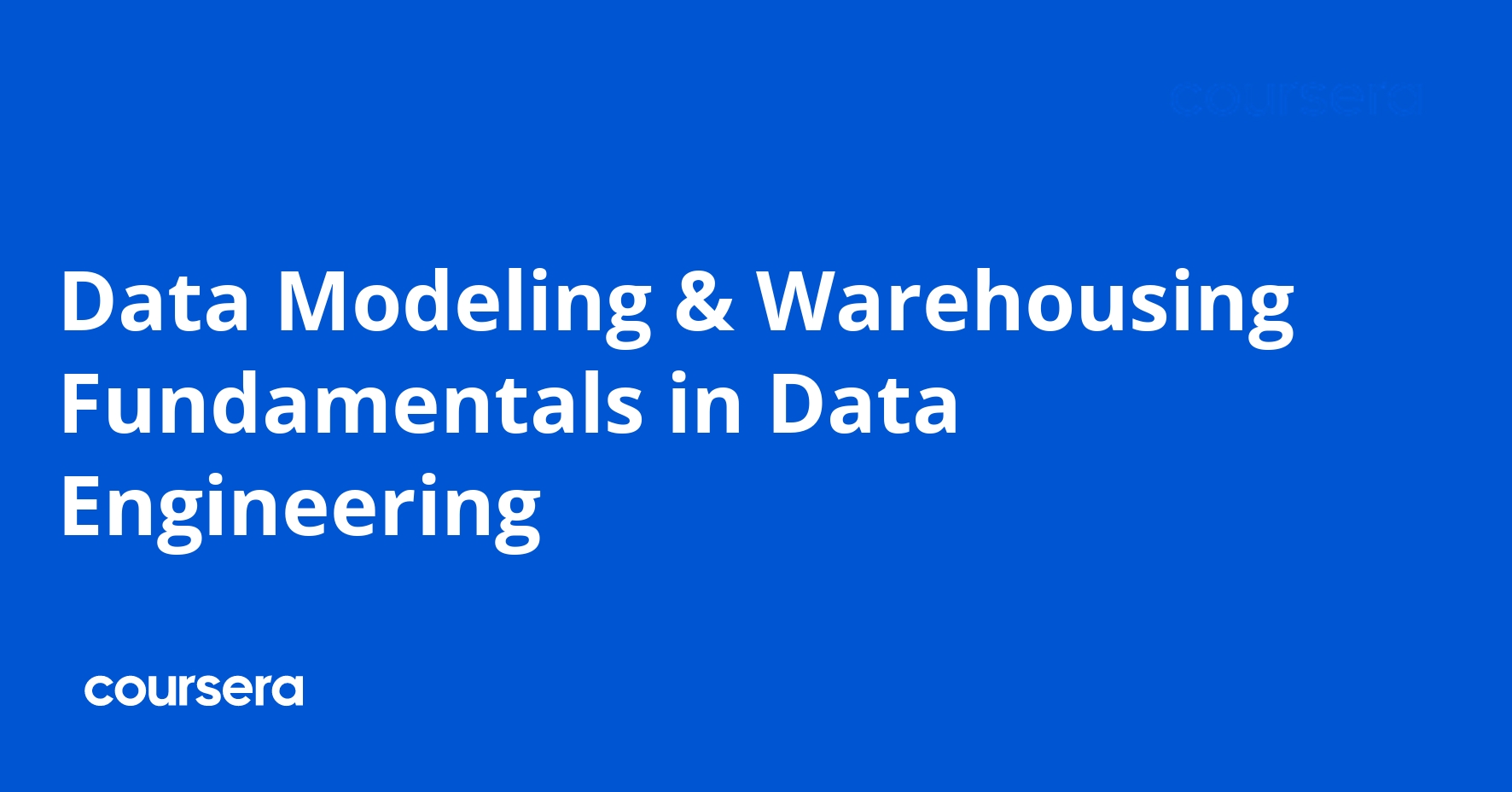 أساسيات نمذجة وتخزين البيانات لهندسة البيانات