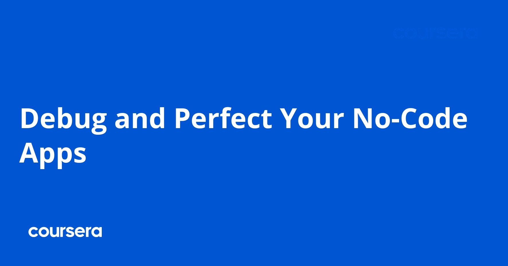 تصحيح وتحسين تطبيقات بدون كود