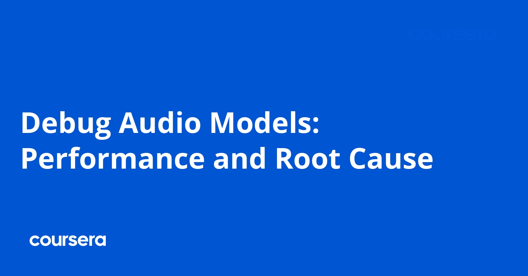 تصحيح نماذج الصوت وتحليل الأداء