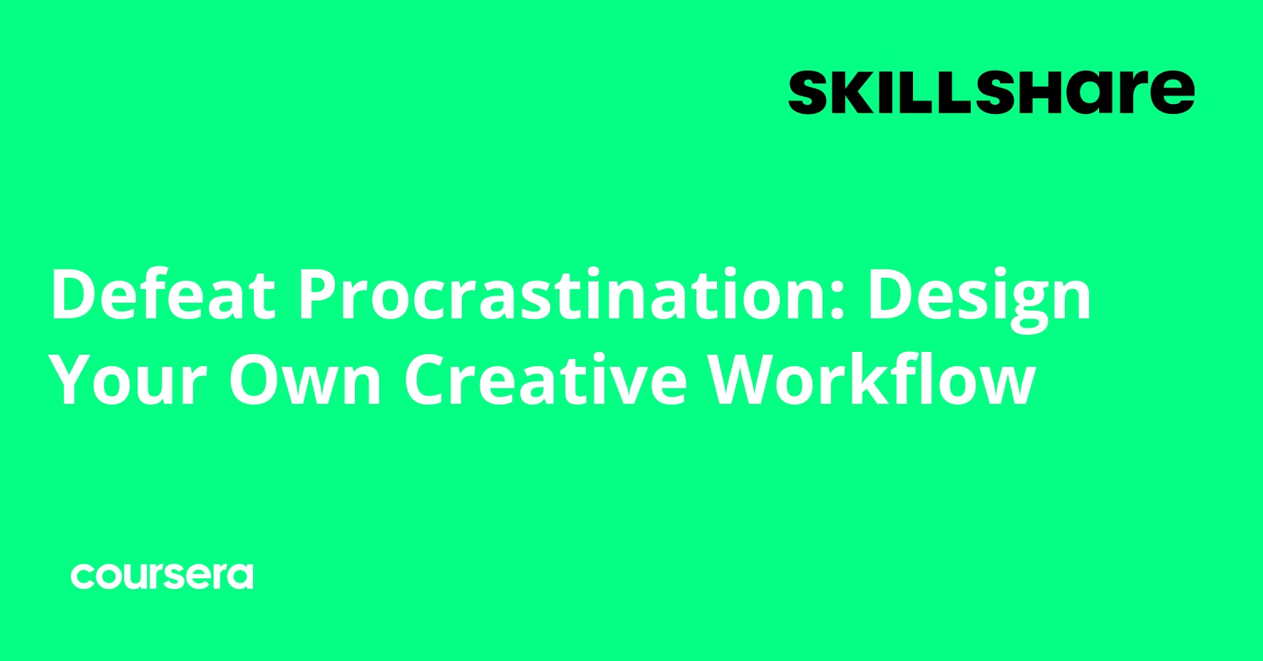 Defeat Procrastination: Design Your Own Creative Workflow